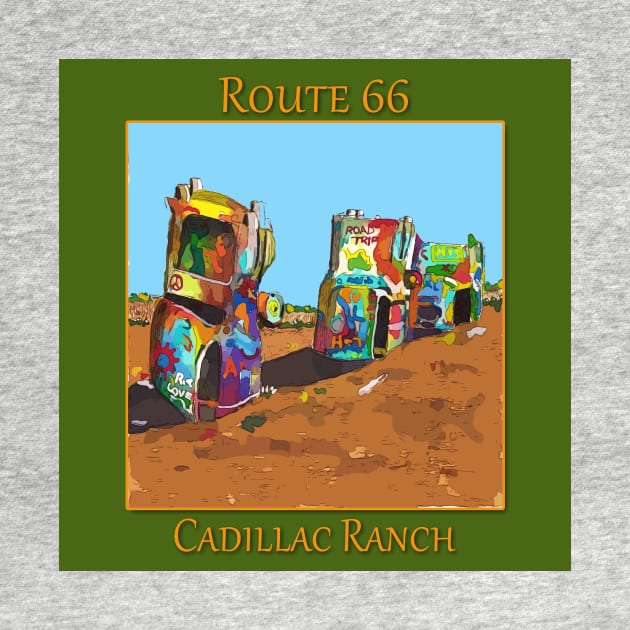 Cadillac Ranch, Route 66 by WelshDesigns